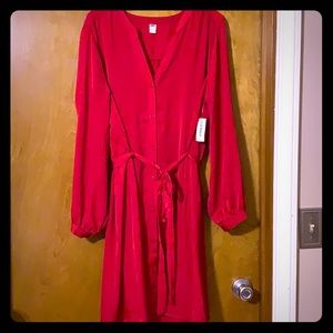 Red Old Navy tunic dress